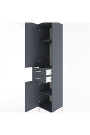 Hyperion Dolap 3 Raflı 2 Çekmeceli Tek Askılı 44x44x221 - S61M182V5B