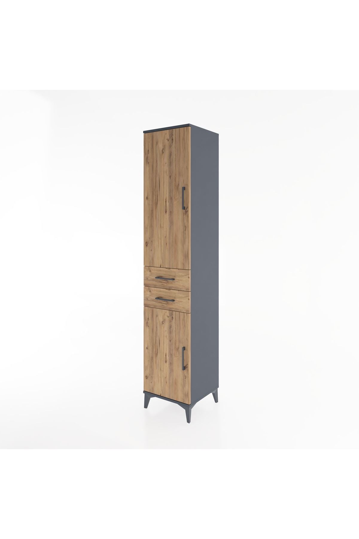 Hyperion Dolap 3 Raflı 2 Çekmeceli Tek Askılı 44x44x221 - S61M182V6B