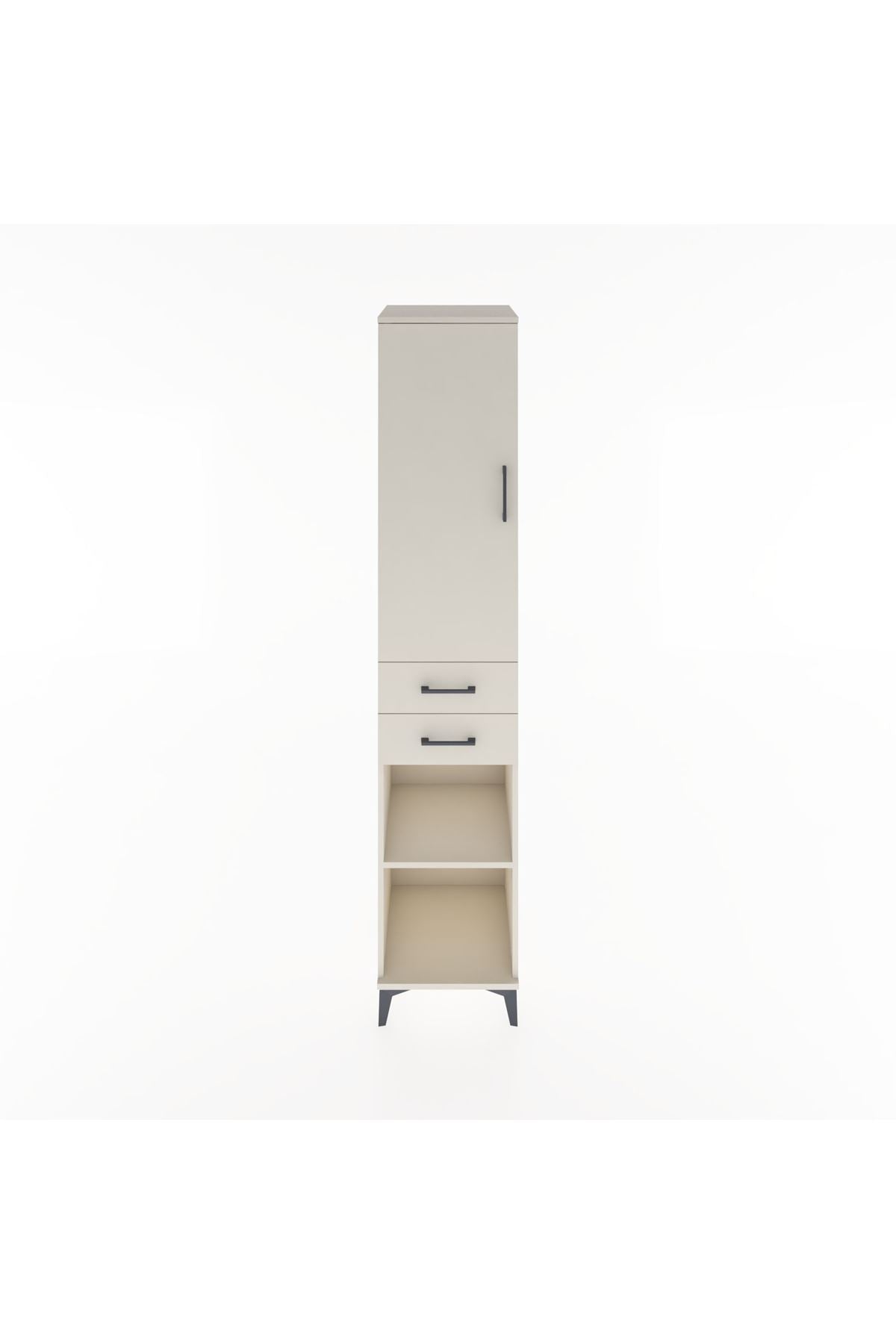 Hyperion Dolap 3 Raflı 2 Çekmeceli Tek Askılı 44x44x221 - S61M183V1B