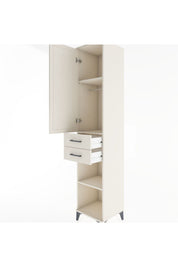 Hyperion Dolap 3 Raflı 2 Çekmeceli Tek Askılı 44x44x221 - S61M183V1B