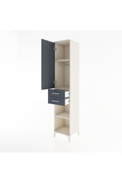 Hyperion Dolap 3 Raflı 2 Çekmeceli Tek Askılı 44x44x221 - S61M183V2B