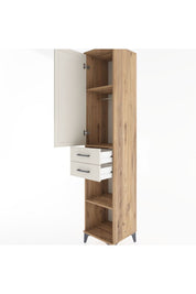 Hyperion Dolap 3 Raflı 2 Çekmeceli Tek Askılı 44x44x221 - S61M183V7B