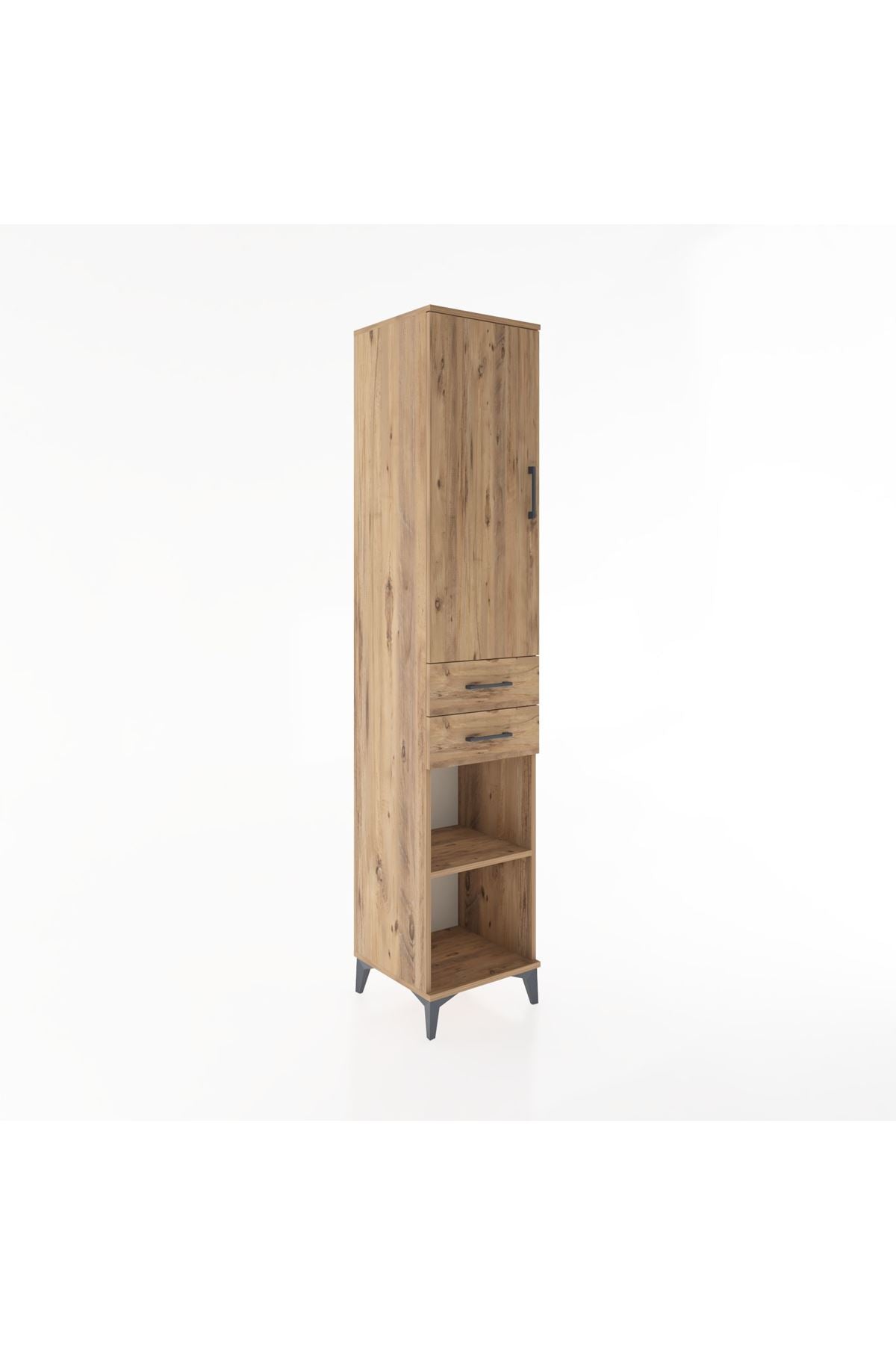 Hyperion Dolap 3 Raflı 2 Çekmeceli Tek Askılı 44x44x221 - S61M183V9B