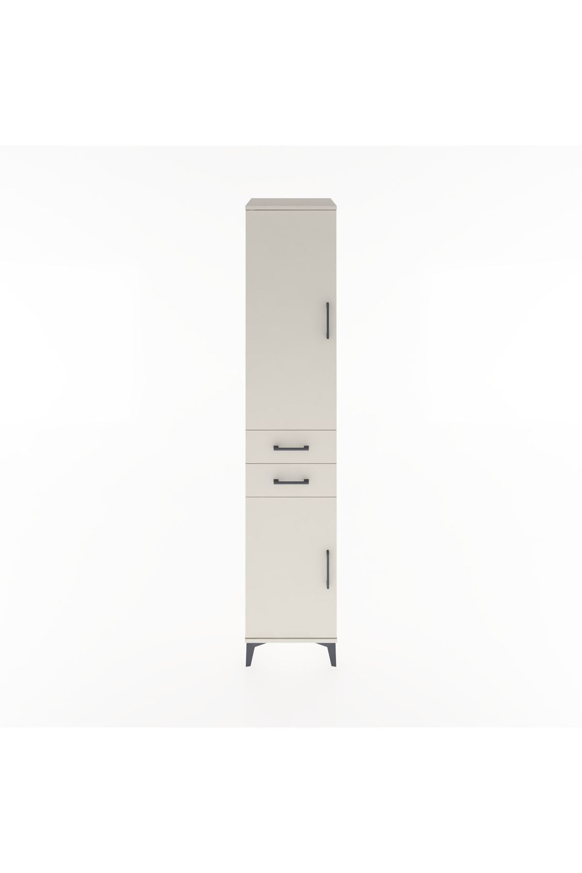 Hyperion Dolap 4 Raflı 2 Çekmeceli 2 Kapaklı 44x44x221 - S61M184V1B