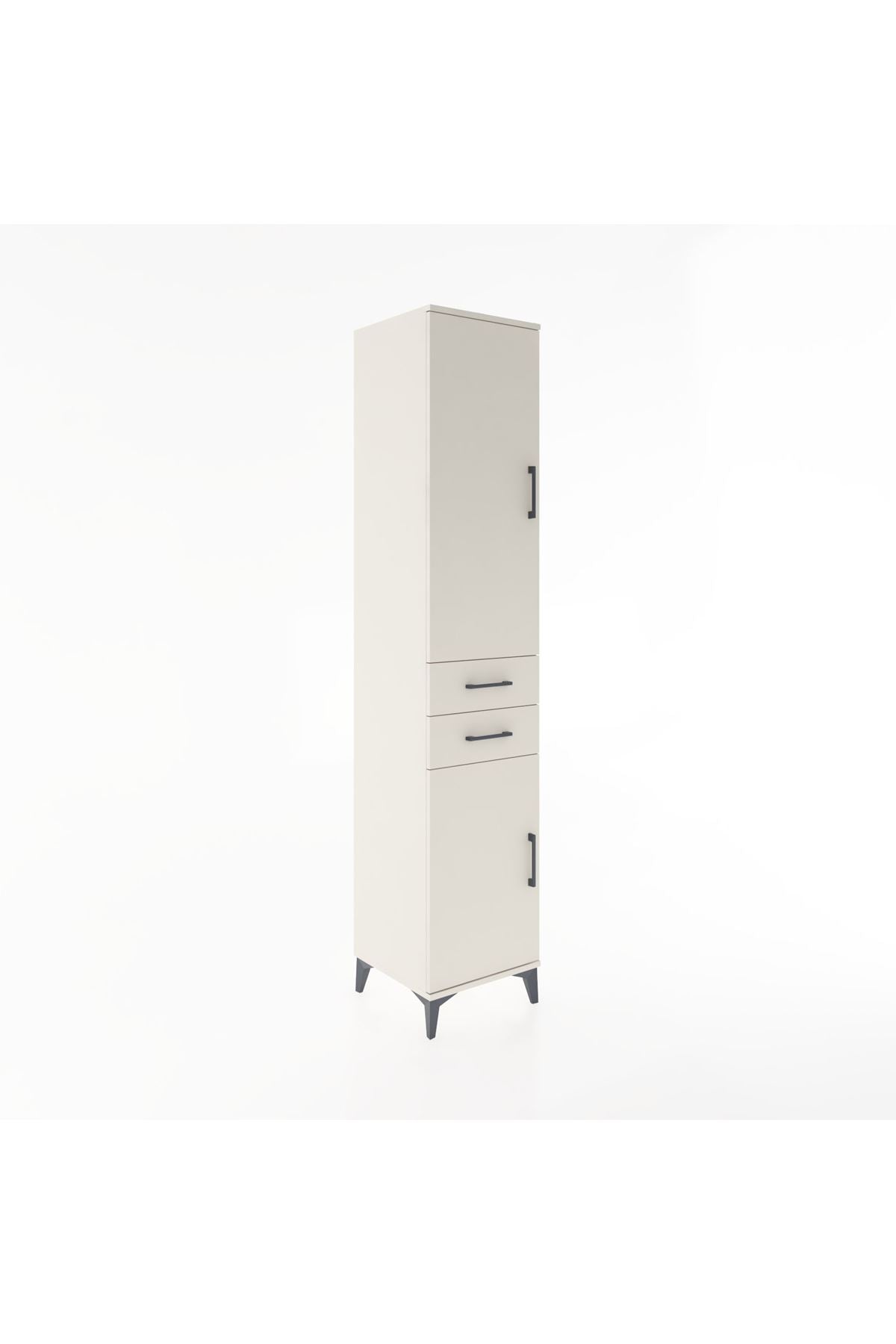 Hyperion Dolap 4 Raflı 2 Çekmeceli 2 Kapaklı 44x44x221 - S61M184V1B