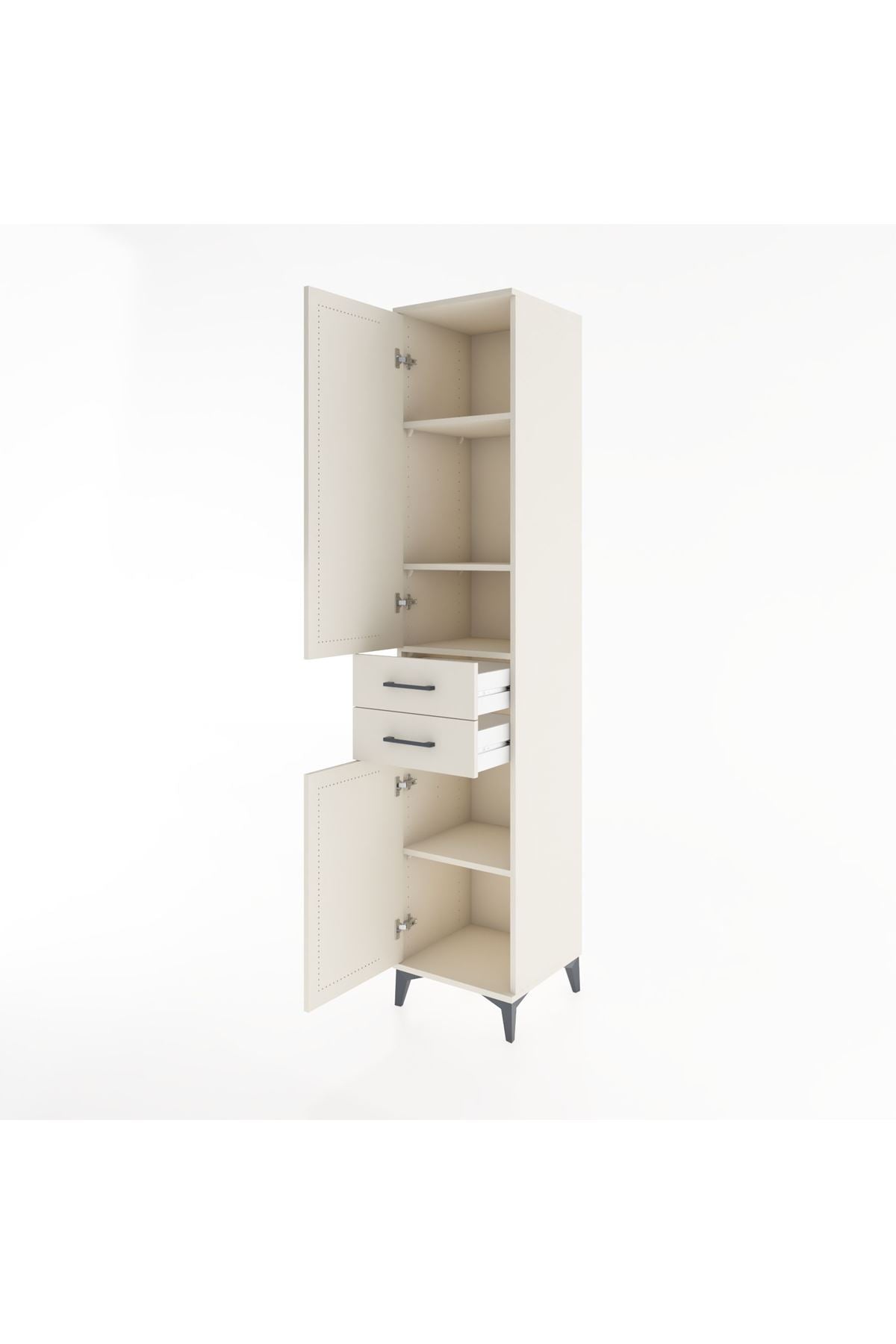 Hyperion Dolap 4 Raflı 2 Çekmeceli 2 Kapaklı 44x44x221 - S61M184V1B