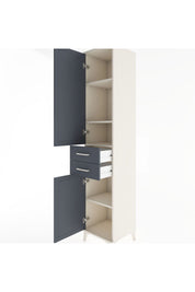 Hyperion Dolap 4 Raflı 2 Çekmeceli 2 Kapaklı 44x44x221 - S61M184V2B