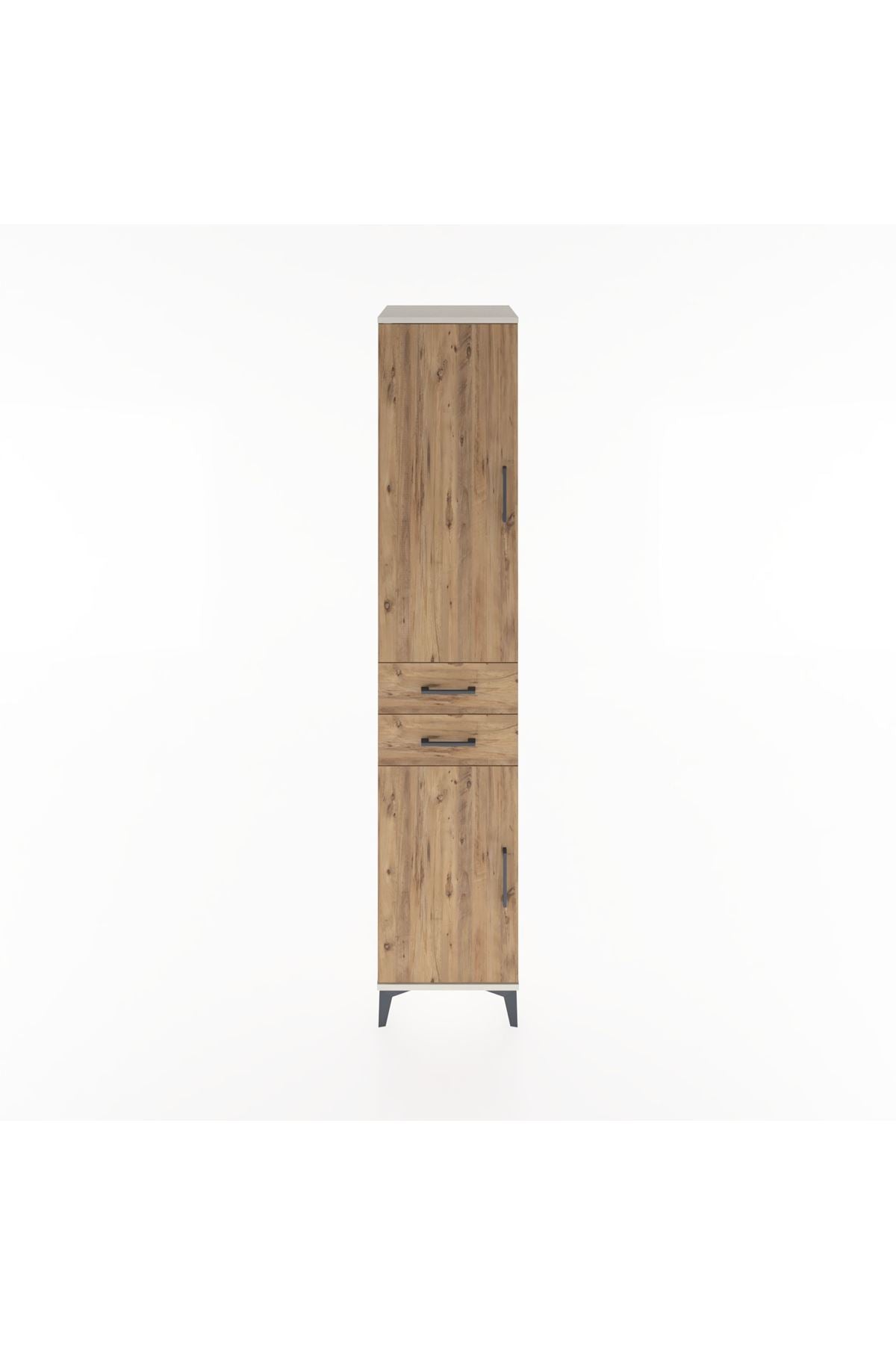Hyperion Dolap 4 Raflı 2 Çekmeceli 2 Kapaklı 44x44x221 - S61M184V3B