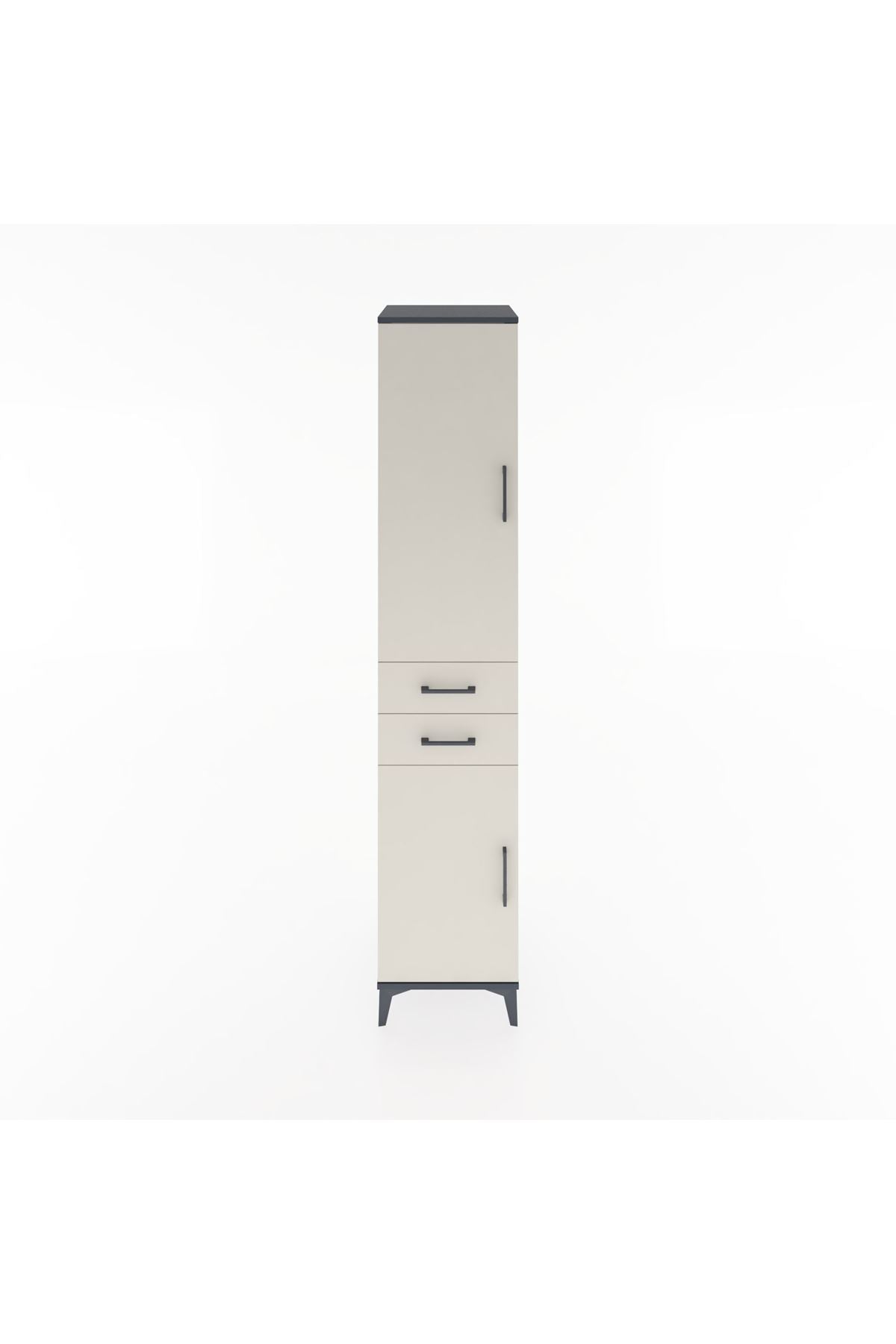 Hyperion Dolap 4 Raflı 2 Çekmeceli 2 Kapaklı 44x44x221 - S61M184V4B