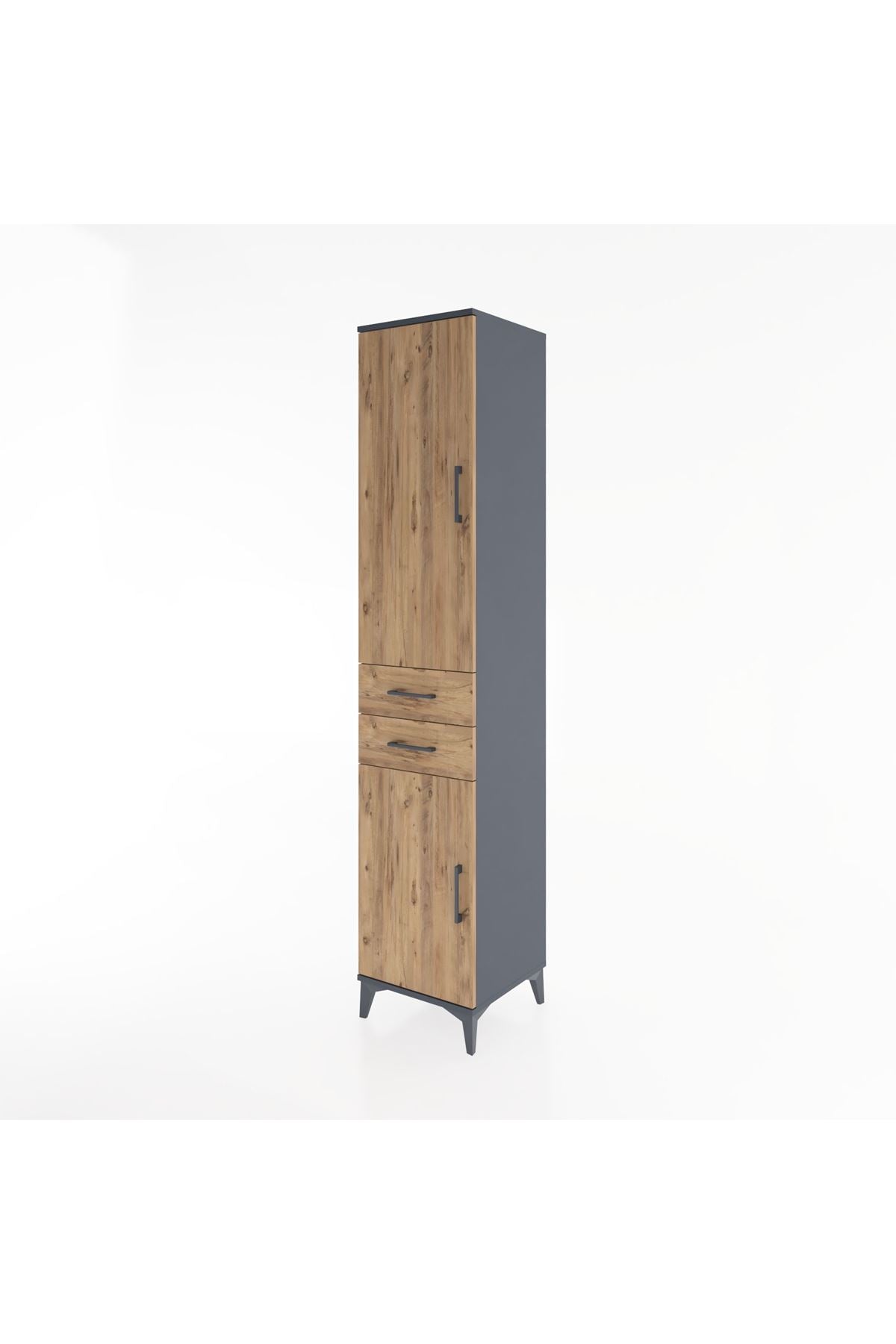 Hyperion Dolap 4 Raflı 2 Çekmeceli 2 Kapaklı 44x44x221 - S61M184V6B