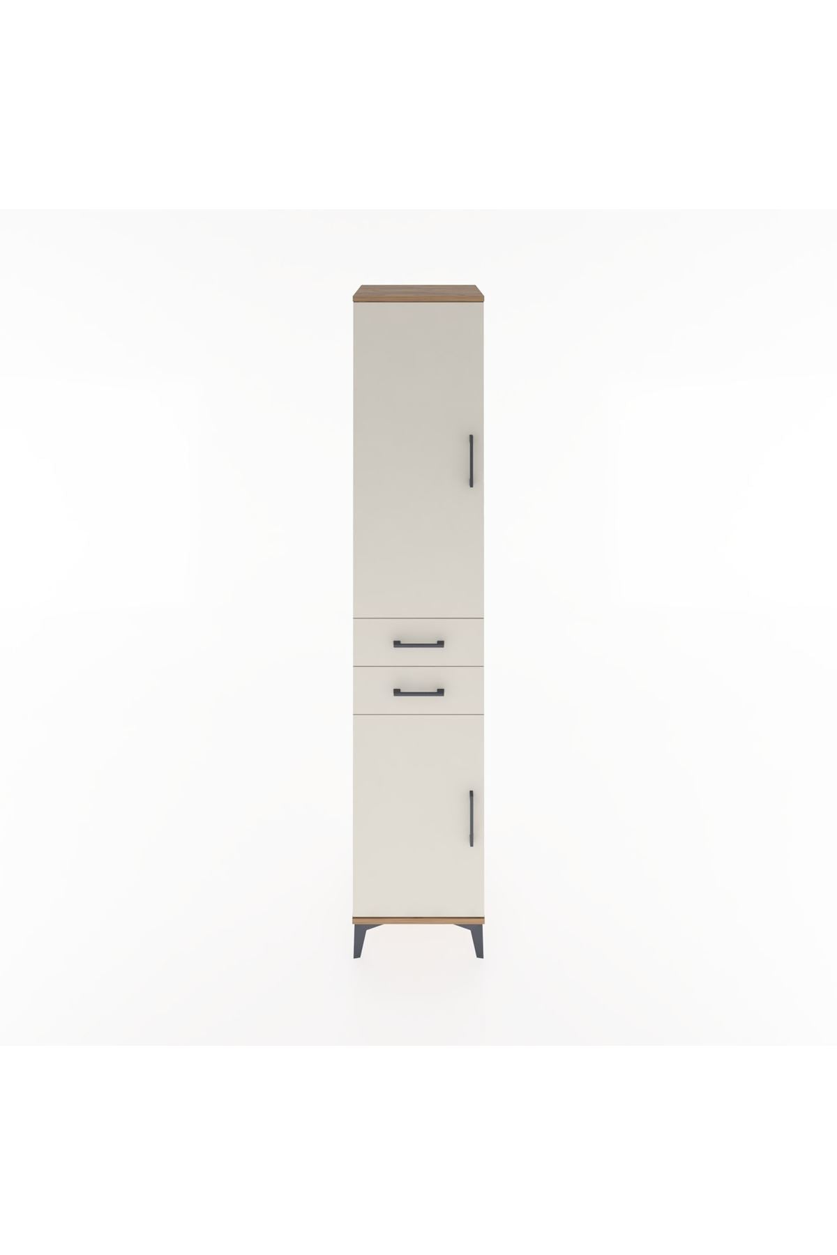 Hyperion Dolap 4 Raflı 2 Çekmeceli 2 Kapaklı 44x44x221 - S61M184V7B