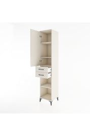 Hyperion Dolap 4 Raflı 2 Çekmeceli Tek Kapaklı 44x44x221 - S61M185V1B