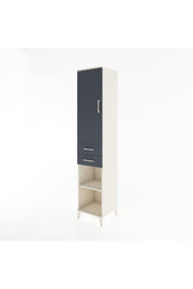 Hyperion Dolap 4 Raflı 2 Çekmeceli Tek Kapaklı 44x44x221 - S61M185V2B