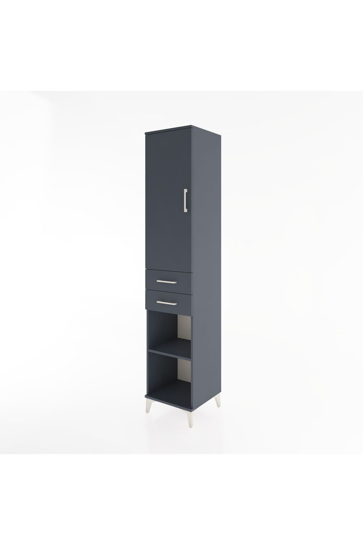 Hyperion Dolap 4 Raflı 2 Çekmeceli Tek Kapaklı 44x44x221 - S61M185V5B