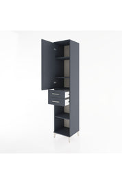 Hyperion Dolap 4 Raflı 2 Çekmeceli Tek Kapaklı 44x44x221 - S61M185V5B