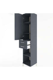 Hyperion Dolap 4 Raflı 2 Çekmeceli Tek Kapaklı 44x44x221 - S61M185V5B