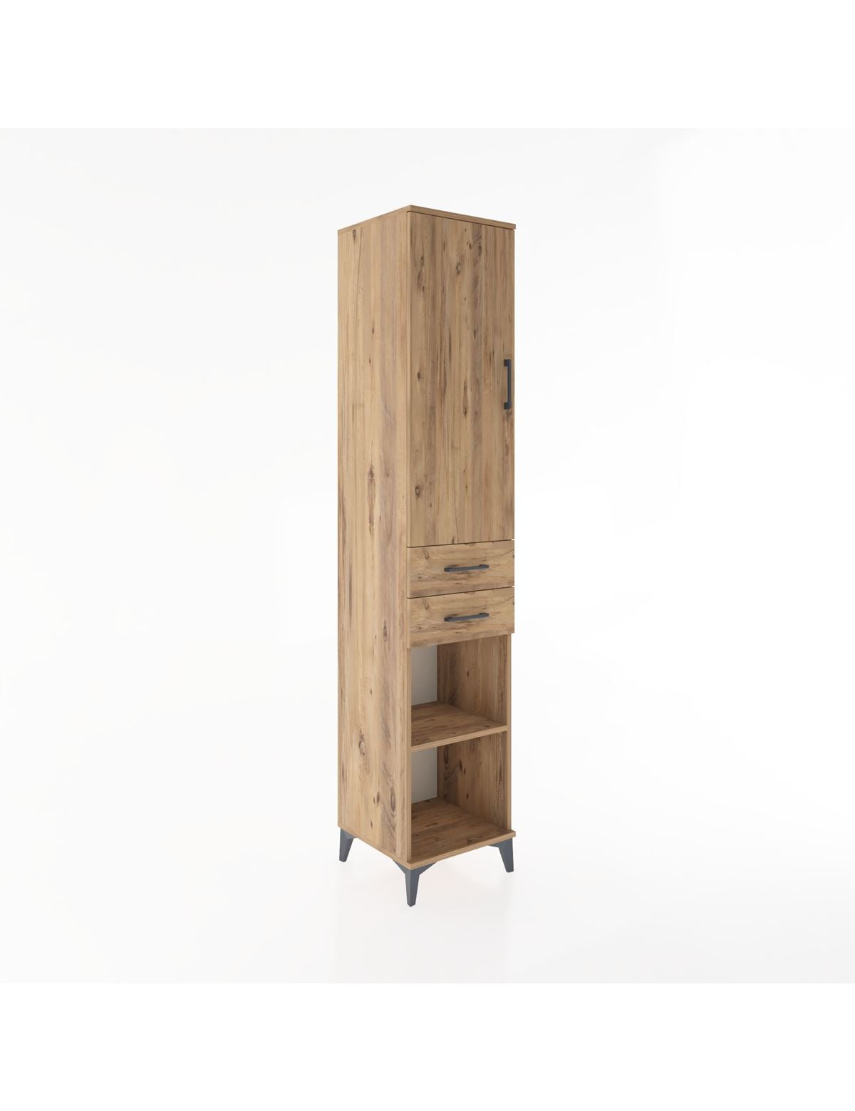 Hyperion Dolap 4 Raflı 2 Çekmeceli Tek Kapaklı 44x44x221 - S61M185V9B
