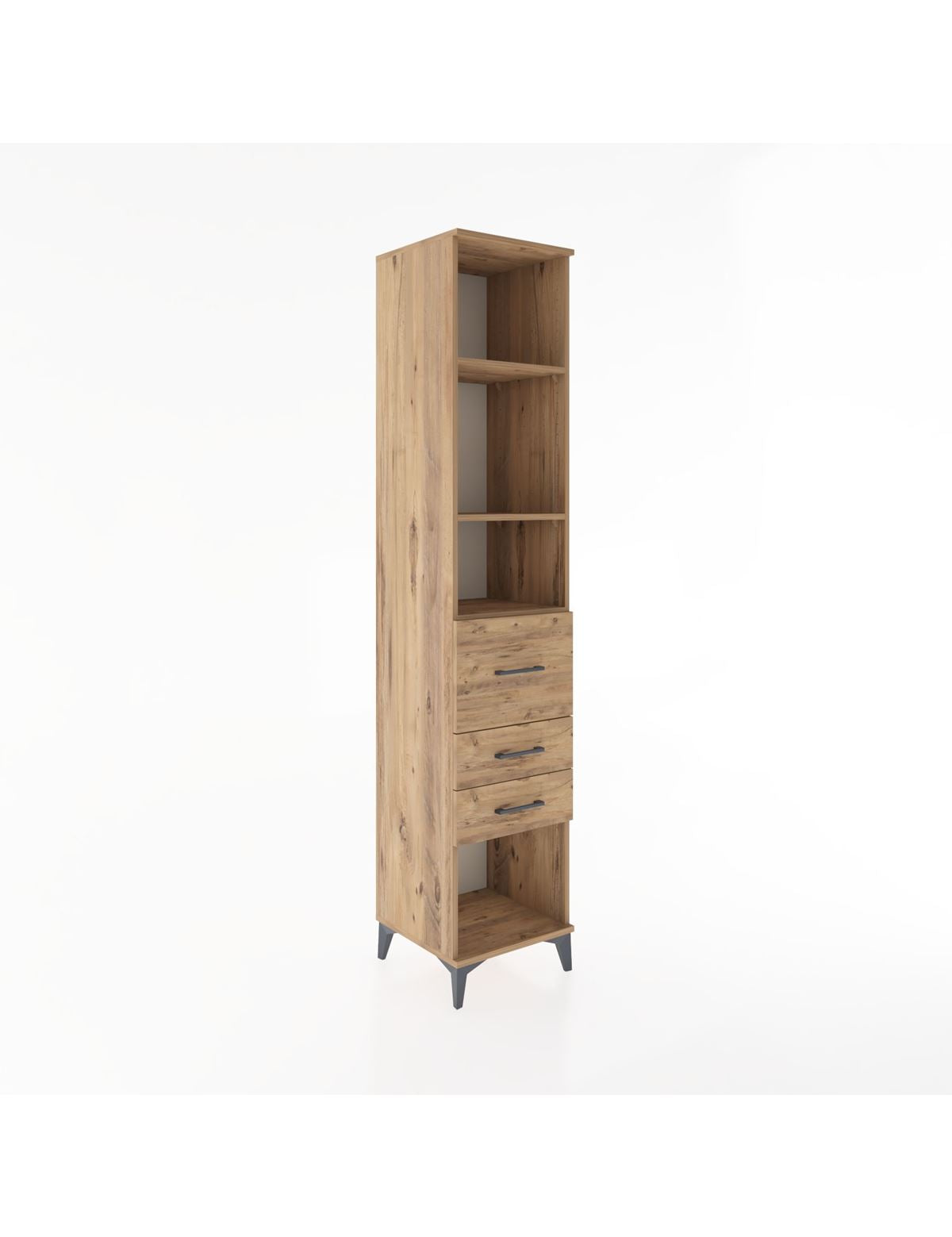 Hyperion Dolap 3 Raflı 3 Çekmeceli 44x44x221 - S61M186V9B