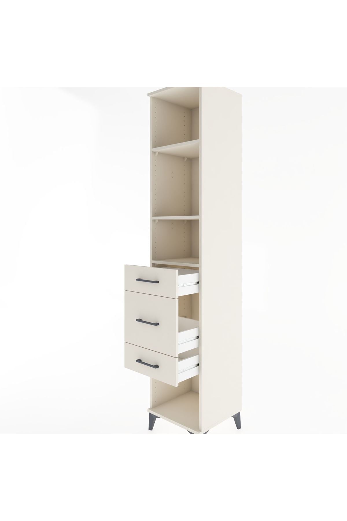 Hyperion Dolap 3 Raflı 3 Çekmeceli 44x44x221 - S61M187V1B