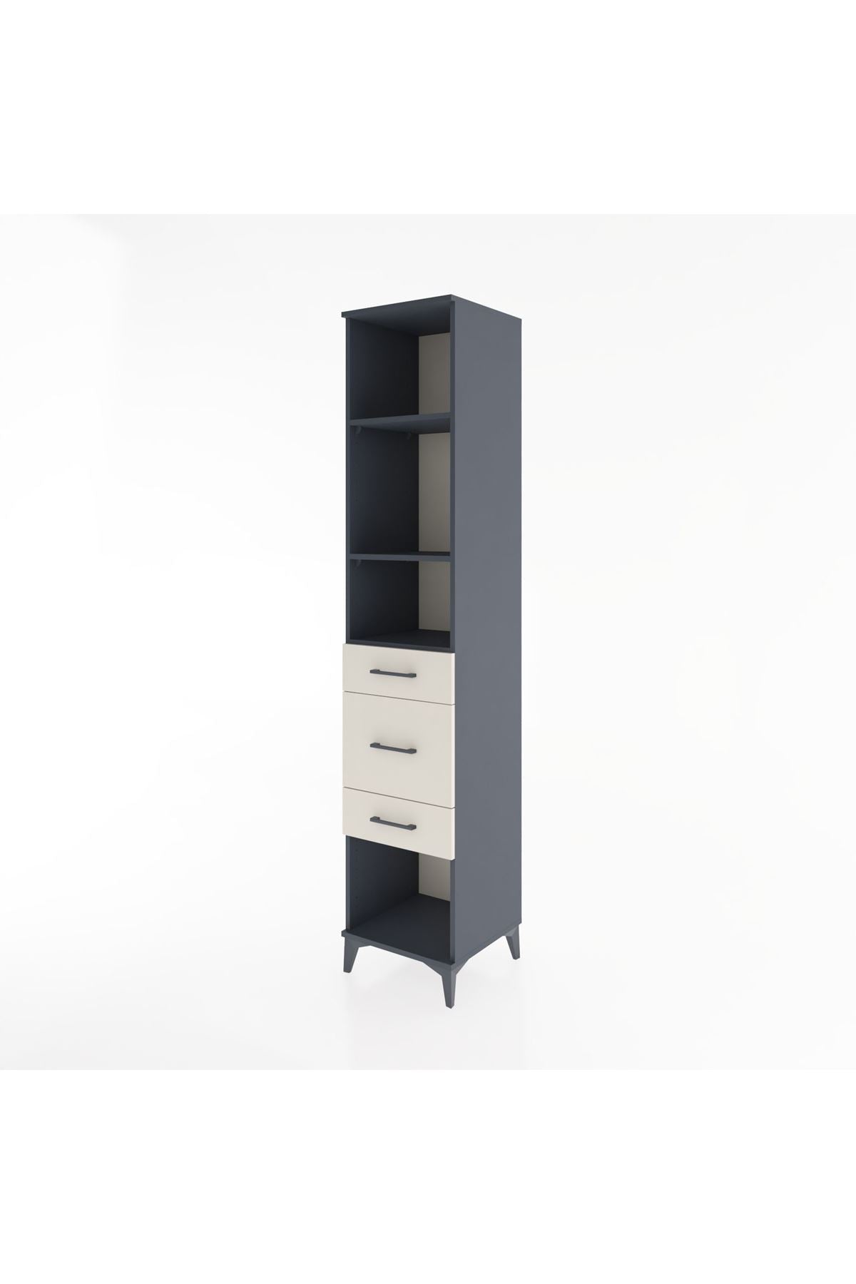 Hyperion Dolap 3 Raflı 3 Çekmeceli 44x44x221 - S61M187V4B