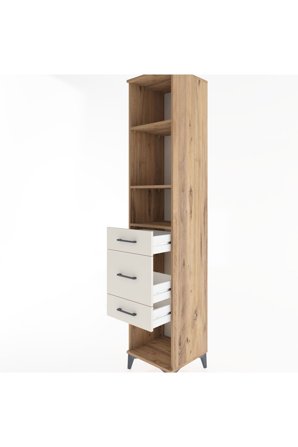 Hyperion Dolap 3 Raflı 3 Çekmeceli 44x44x221 - S61M187V7B