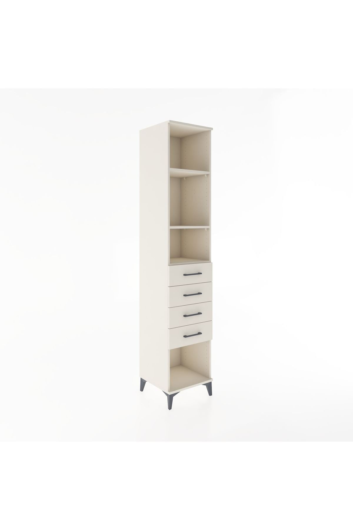 Hyperion Dolap 3 Raflı 4 Çekmeceli 44x44x221 - S61M190V1B
