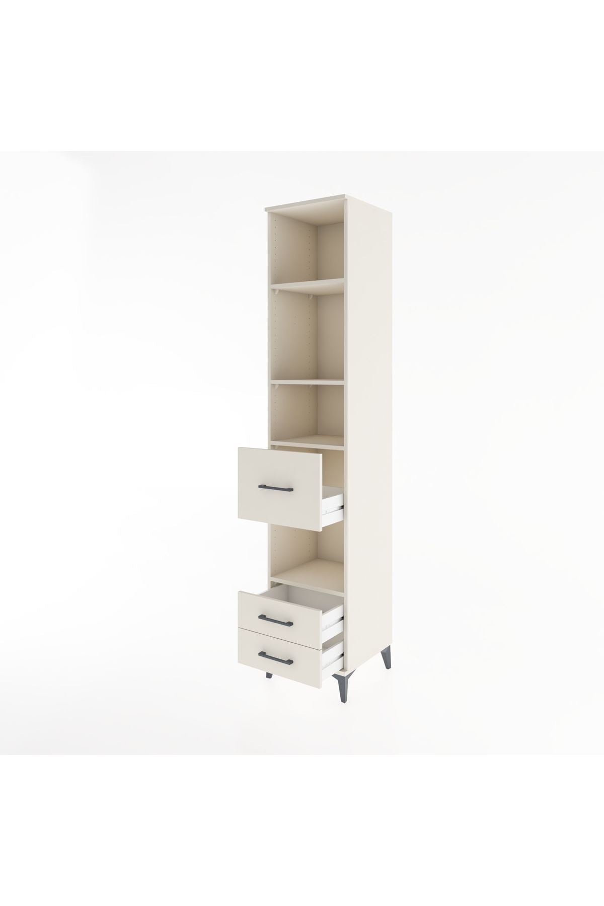 Hyperion Dolap 4 Raflı 3 Çekmeceli 44x44x221 - S61M192V1B