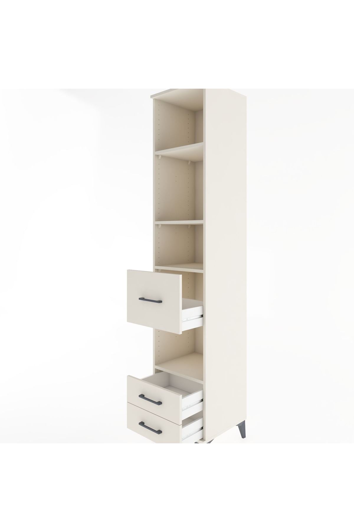 Hyperion Dolap 4 Raflı 3 Çekmeceli 44x44x221 - S61M192V1B