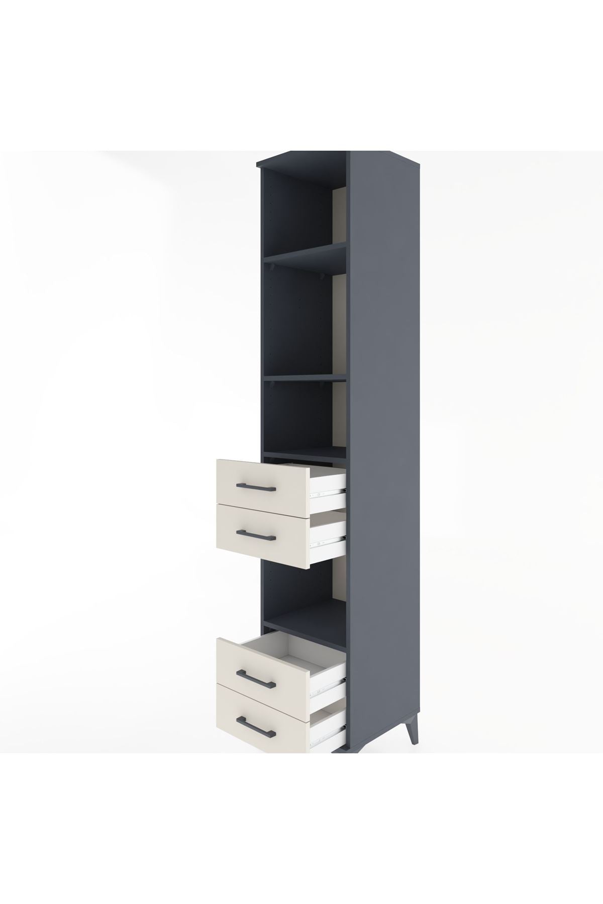 Hyperion Dolap 4 Raflı 4 Çekmeceli 44x44x221 - S61M193V4B