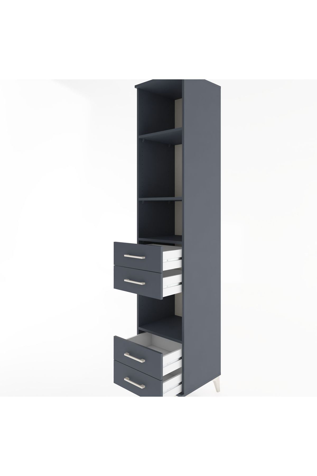 Hyperion Dolap 4 Raflı 4 Çekmeceli 44x44x221 - S61M193V5B