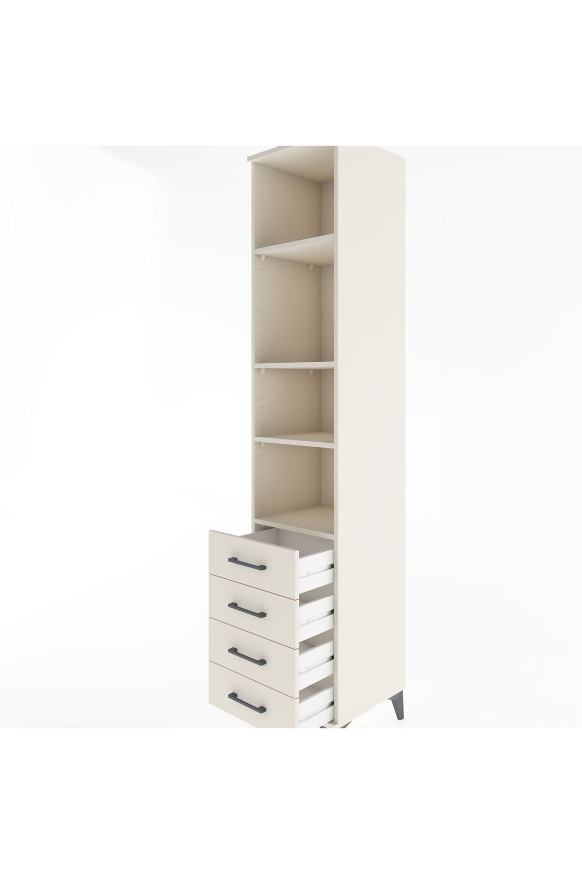Hyperion Dolap 4 Raflı 4 Çekmeceli 44x44x221 - S61M195V1B
