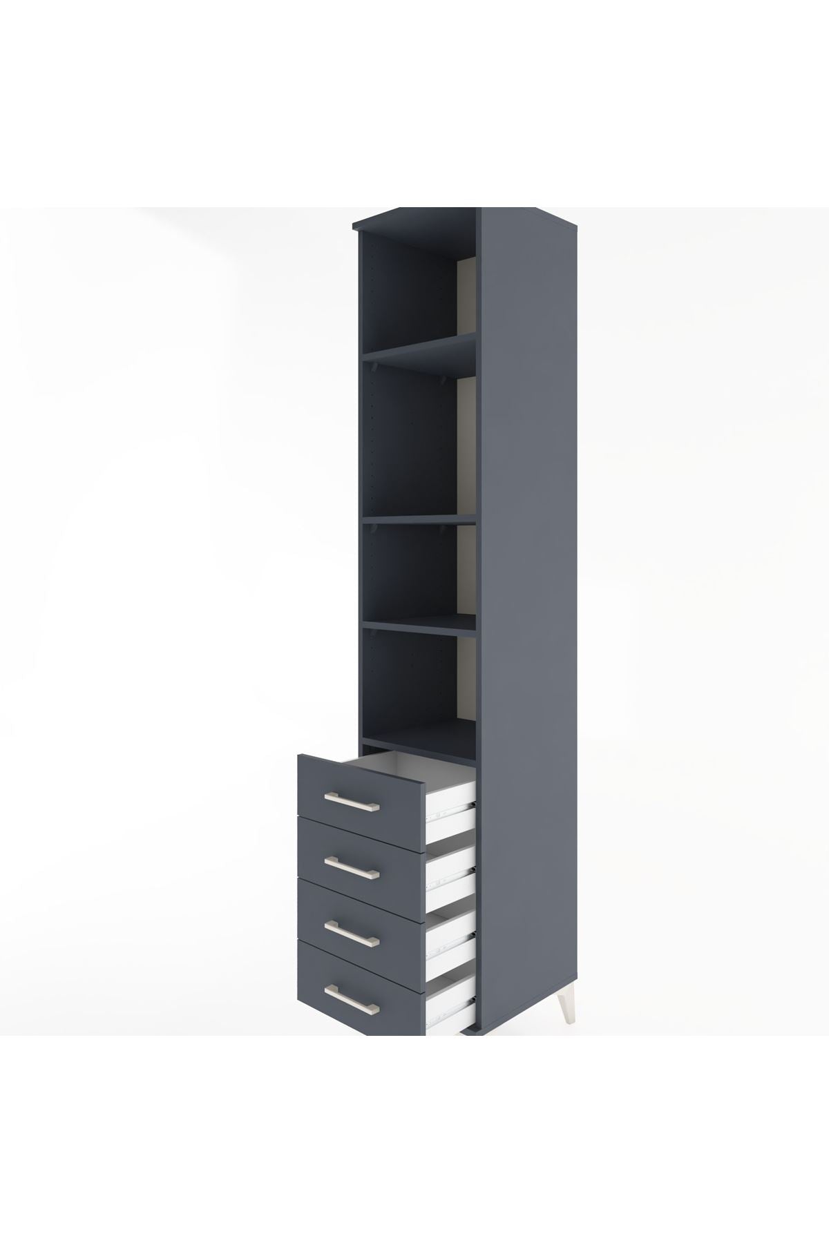 Hyperion Dolap 4 Raflı 4 Çekmeceli 44x44x221 - S61M195V5B