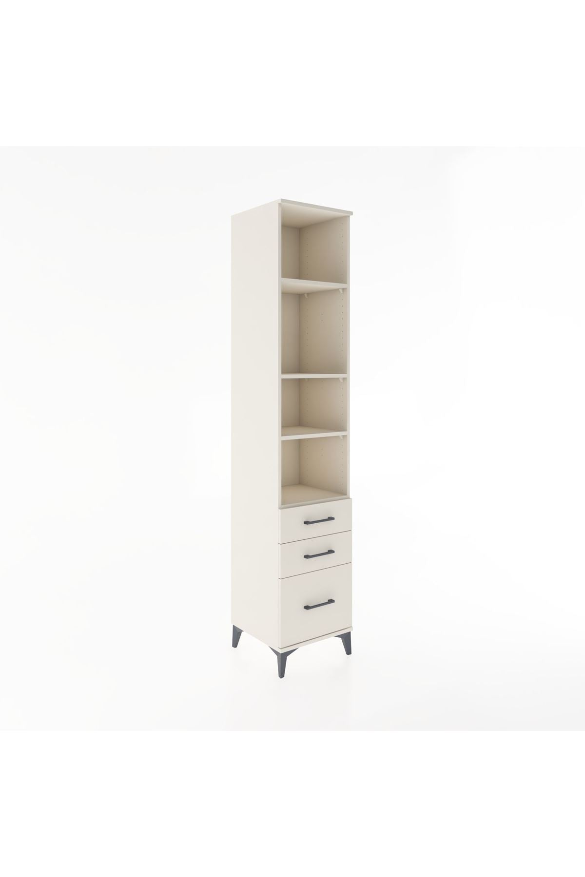 Hyperion Dolap 4 Raflı 3 Çekmeceli 44x44x221 - S61M197V1B
