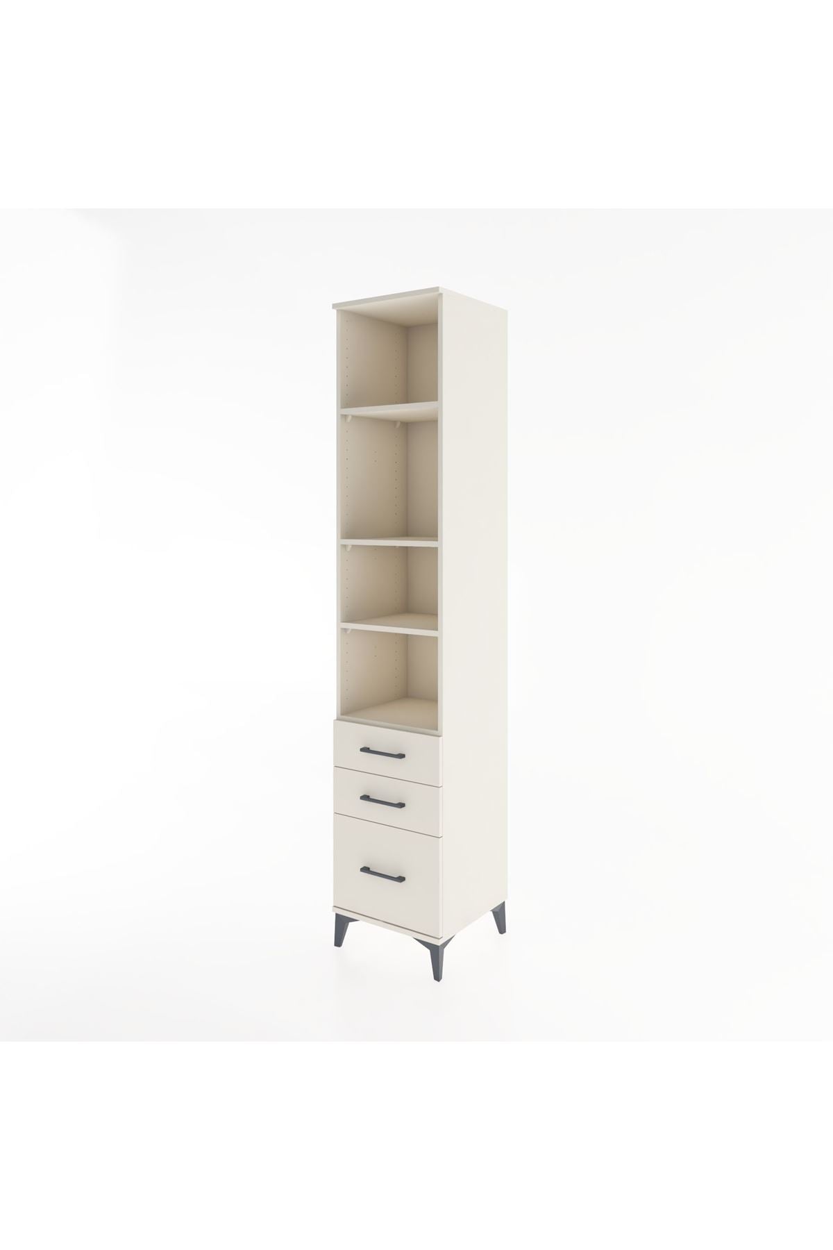Hyperion Dolap 4 Raflı 3 Çekmeceli 44x44x221 - S61M197V1B