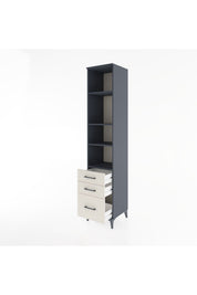 Hyperion Dolap 4 Raflı 3 Çekmeceli 44x44x221 - S61M197V4B