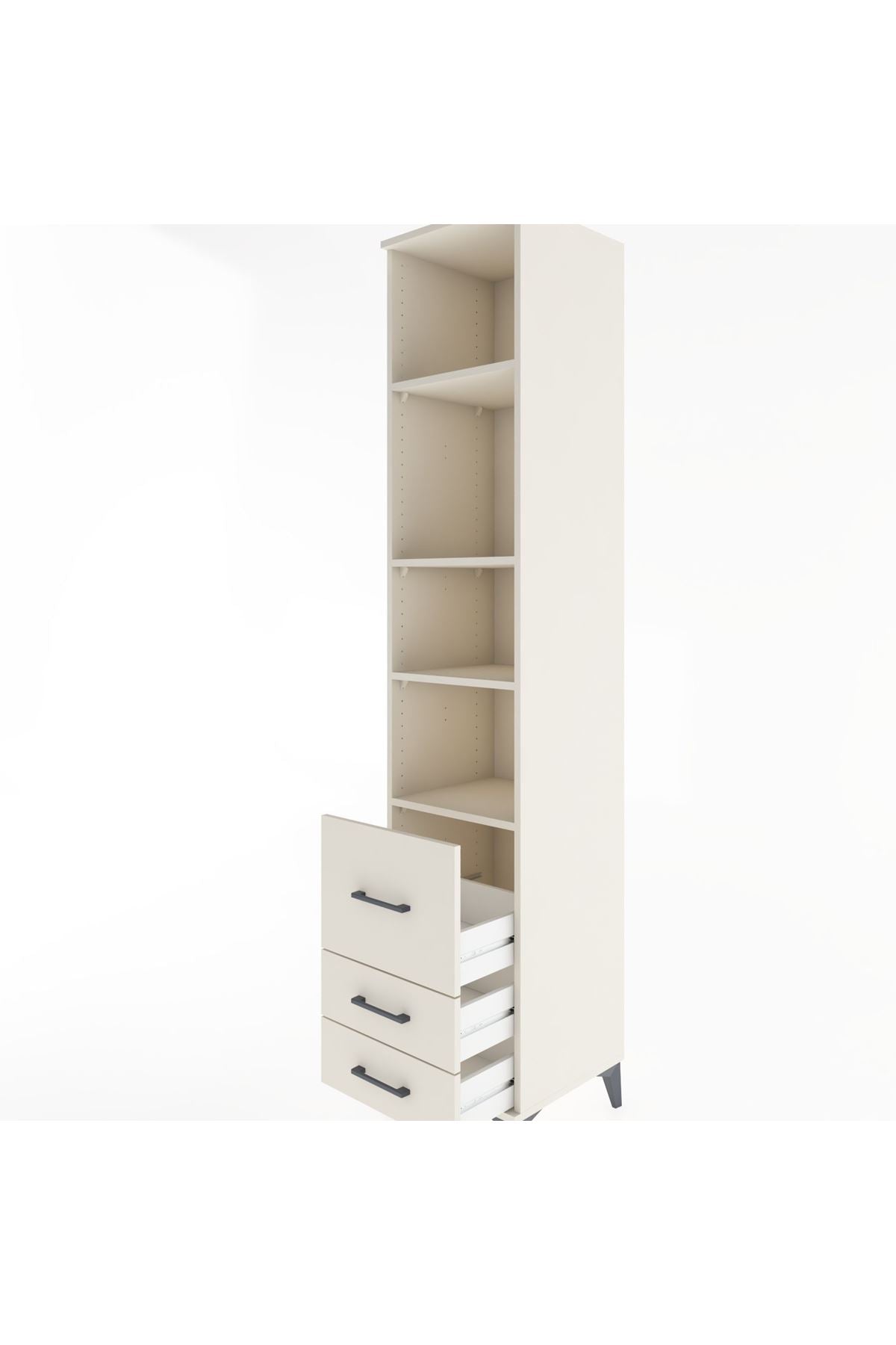 Hyperion Dolap 4 Raflı 3 Çekmeceli 44x44x221 - S61M198V1B