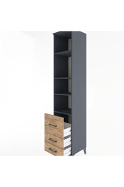 Hyperion Dolap 4 Raflı 3 Çekmeceli 44x44x221 - S61M198V6B