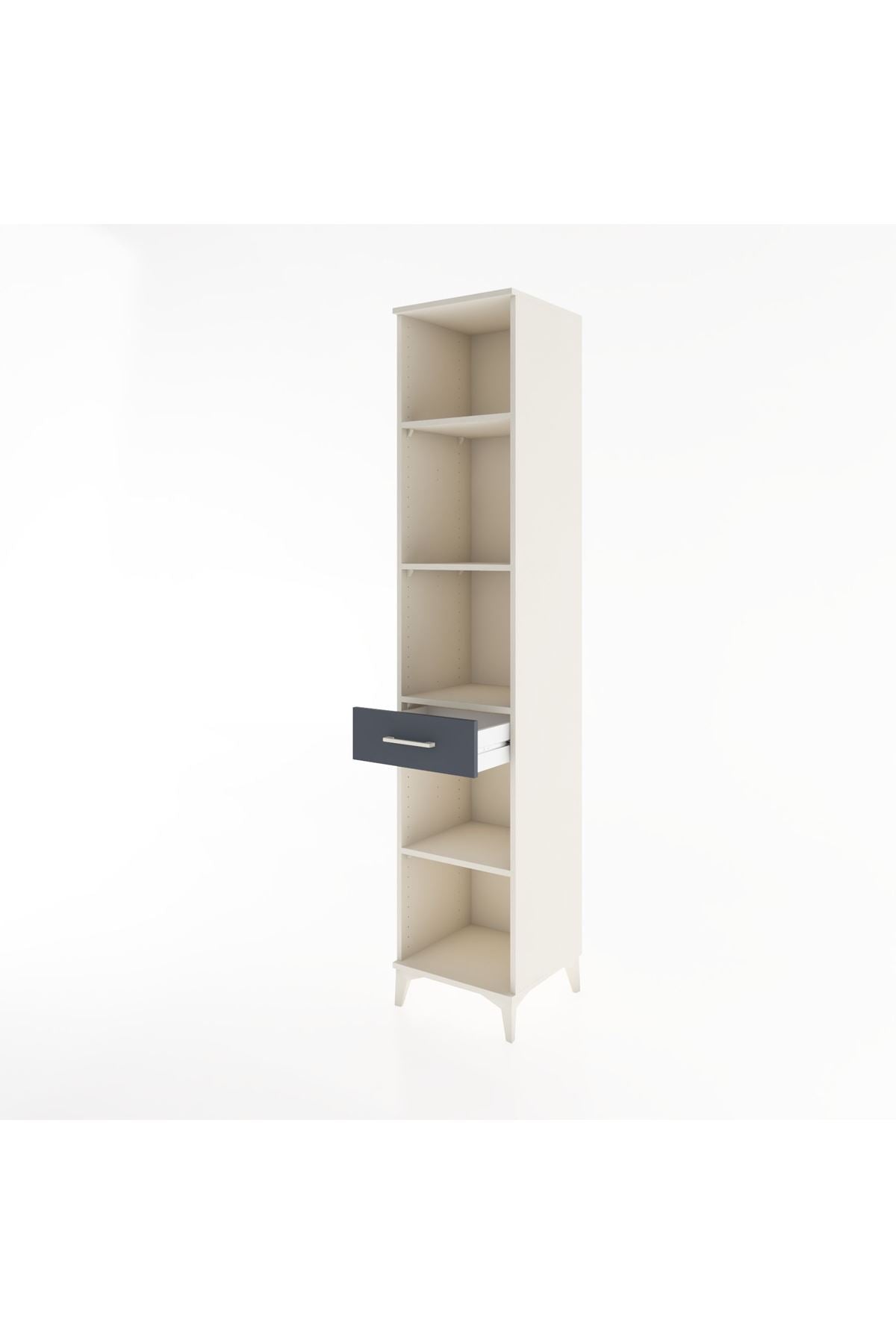 Hyperion Dolap 4 Raflı Tek Çekmeceli 44x44x221 - S61M200V2B