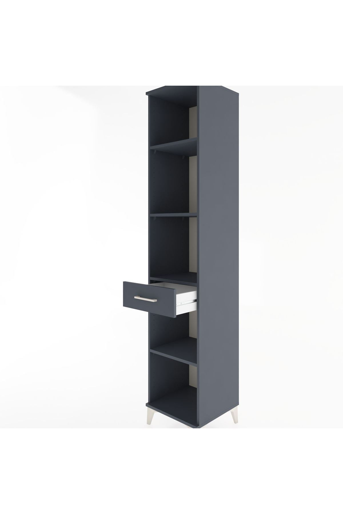 Hyperion Dolap 4 Raflı Tek Çekmeceli 44x44x221 - S61M200V5B