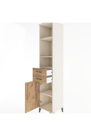 Hyperion Dolap 4 Raflı 2 Çekmeceli Tek Kapaklı 44x44x221 - S61M201V3B