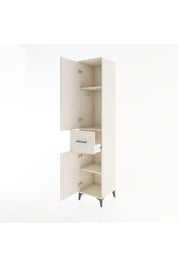 Hyperion Dolap 3 Raflı Tek Çekmeceli Tek Askılı 44x44x221 - S61M202V1B