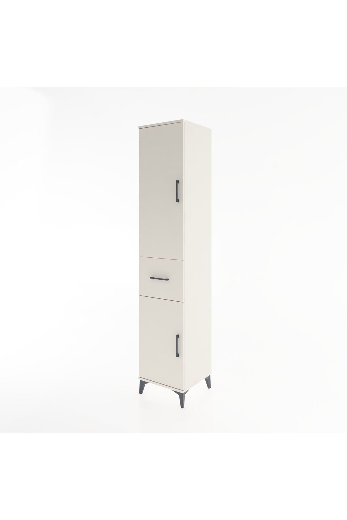Hyperion Dolap 3 Raflı Tek Çekmeceli Tek Askılı 44x44x221 - S61M202V1B