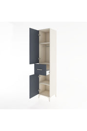Hyperion Dolap 3 Raflı Tek Çekmeceli Tek Askılı 44x44x221 - S61M202V2B
