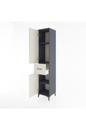 Hyperion Dolap 3 Raflı Tek Çekmeceli Tek Askılı 44x44x221 - S61M202V4B