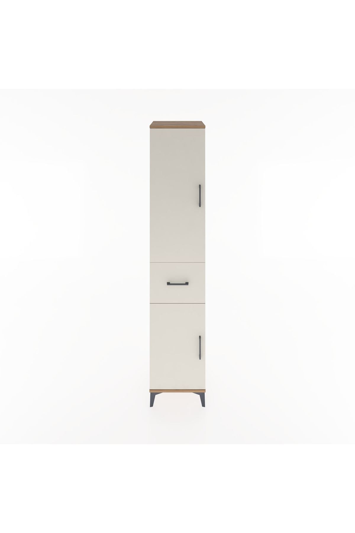 Hyperion Dolap 3 Raflı Tek Çekmeceli Tek Askılı 44x44x221 - S61M202V7B