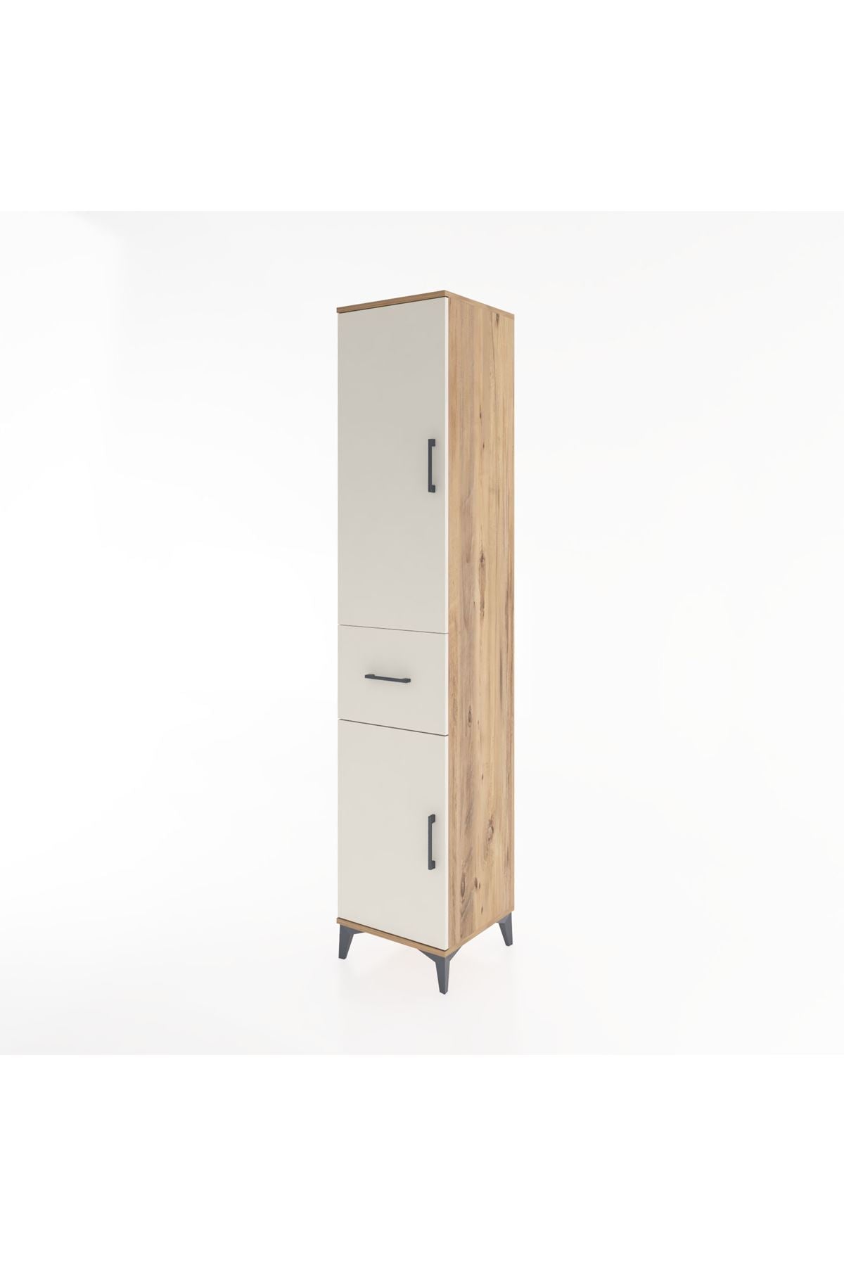 Hyperion Dolap 3 Raflı Tek Çekmeceli Tek Askılı 44x44x221 - S61M202V7B