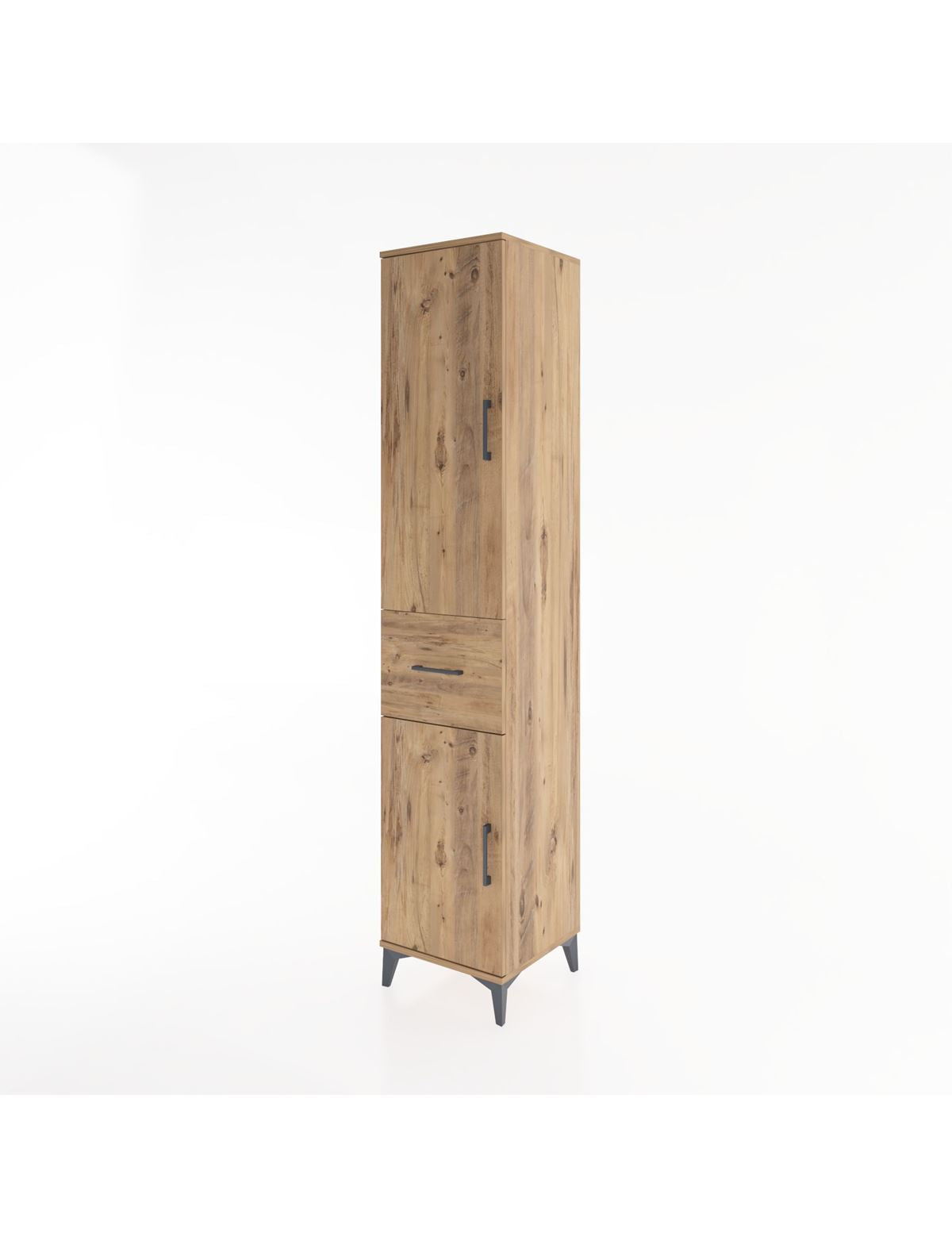Hyperion Dolap 3 Raflı Tek Çekmeceli Tek Askılı 44x44x221 - S61M202V9B