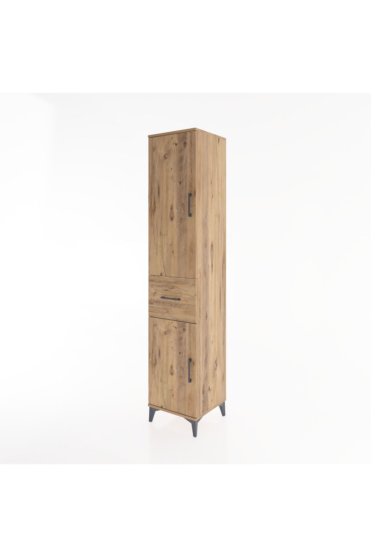 Hyperion Dolap 3 Raflı Tek Çekmeceli Tek Askılı 44x44x221 - S61M202V9B