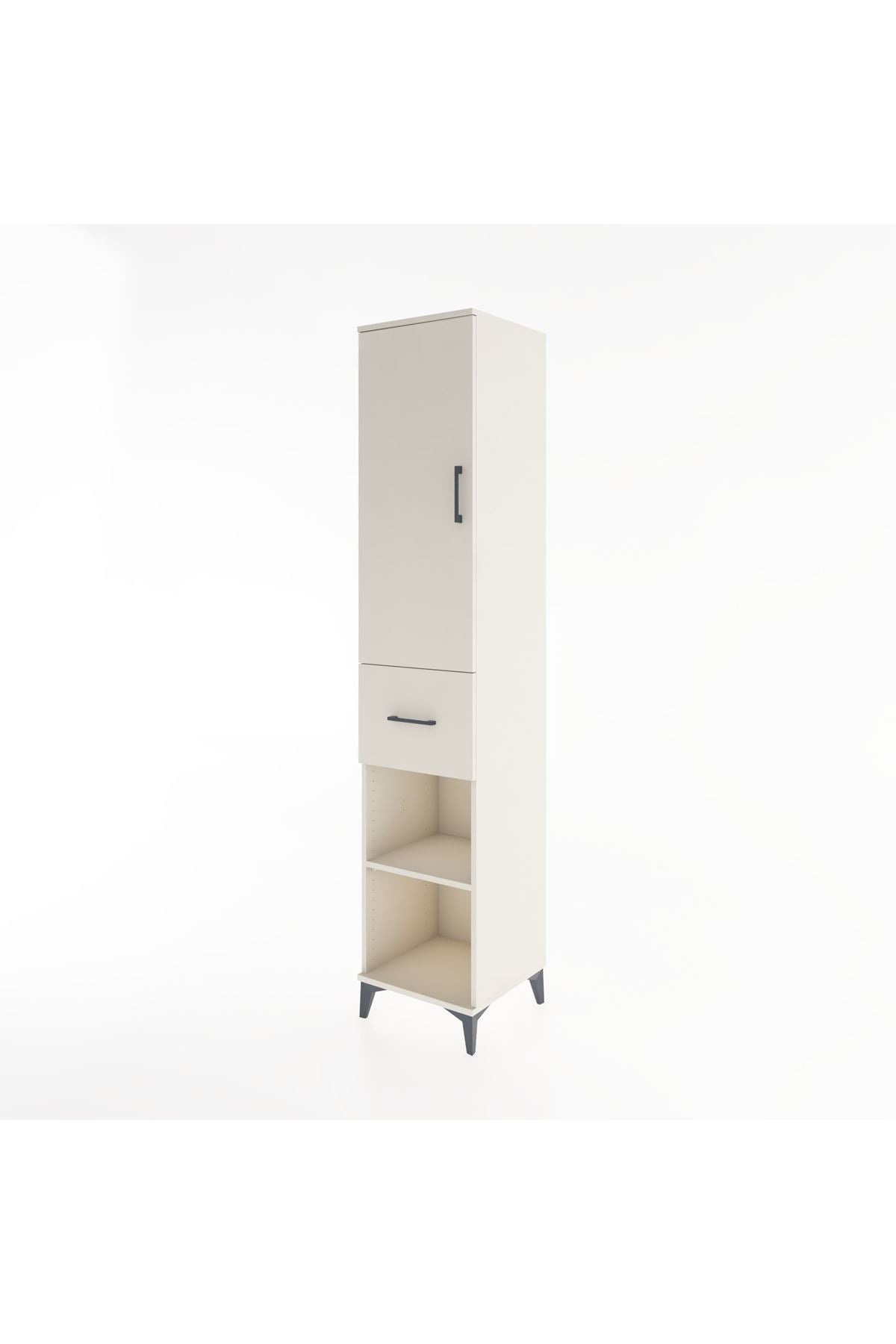 Hyperion Dolap 3 Raflı Tek Çekmeceli Tek Askılı 44x44x221 - S61M203V1B