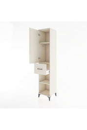 Hyperion Dolap 3 Raflı Tek Çekmeceli Tek Askılı 44x44x221 - S61M203V1B